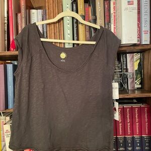 Anthropologie Daily Practice Gray STop